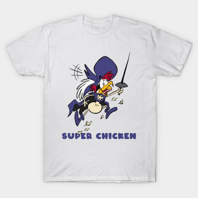 Super Chicken T-Shirt by lazymost